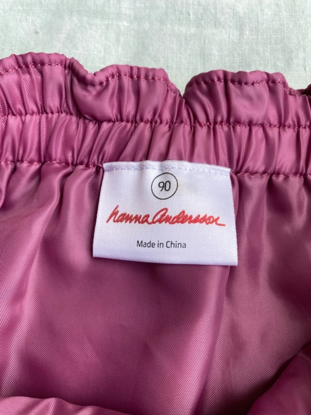 Hanna Andersson 90 berry pink herringbone wool blend skirt